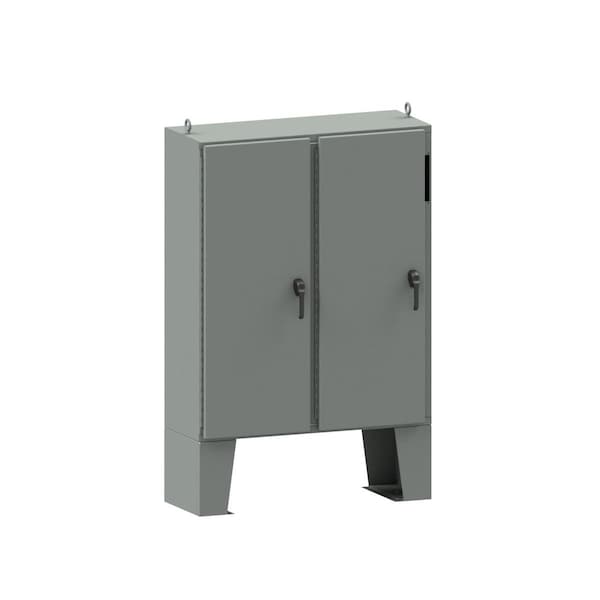 3 Point Latch with Padlock Handle Electrical Enclosures, 60 in H, 12 in D, 50 in W